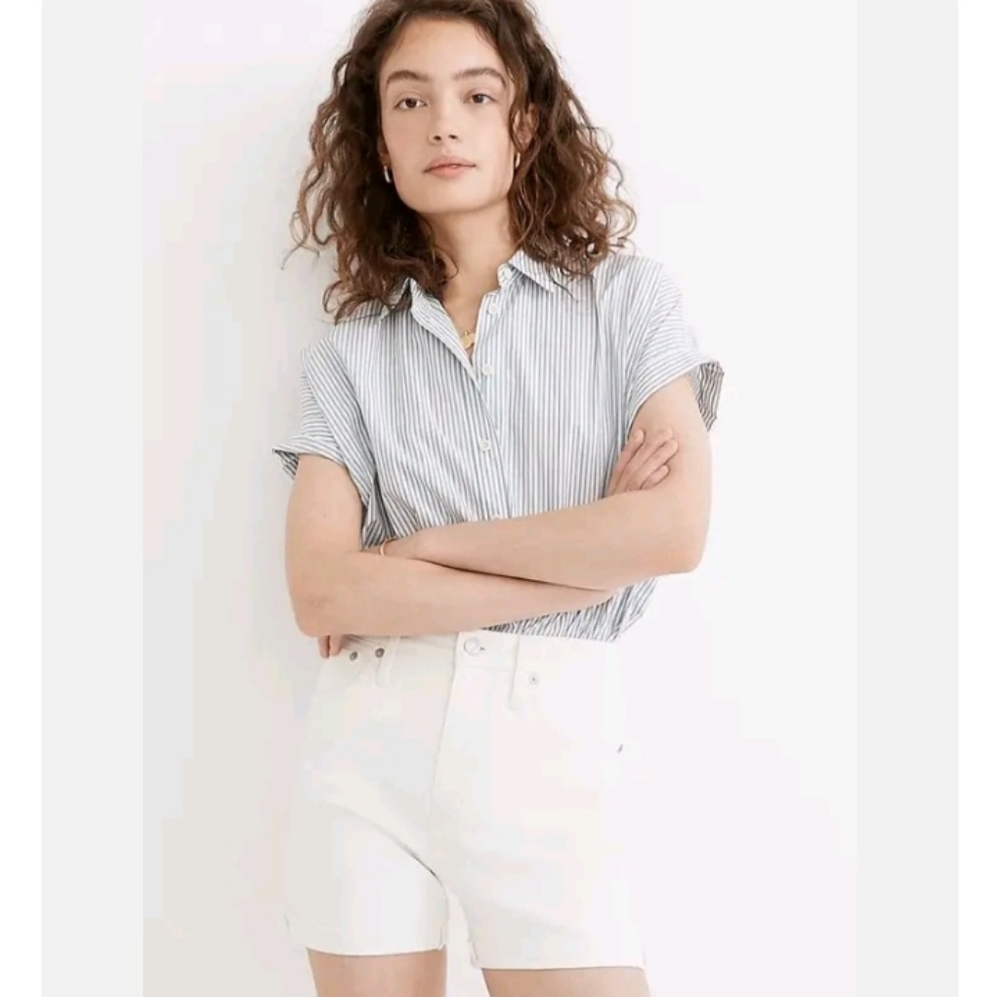 Madewell Women's White Jean Shorts